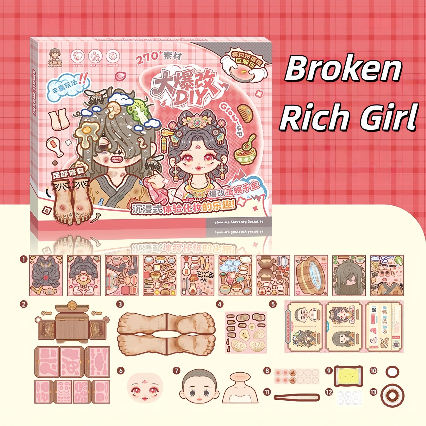 Dramatic Dress Up 3D Sticker Book