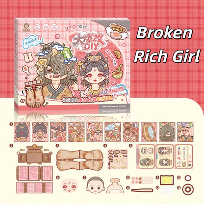 Dramatic Dress Up 3D Sticker Book