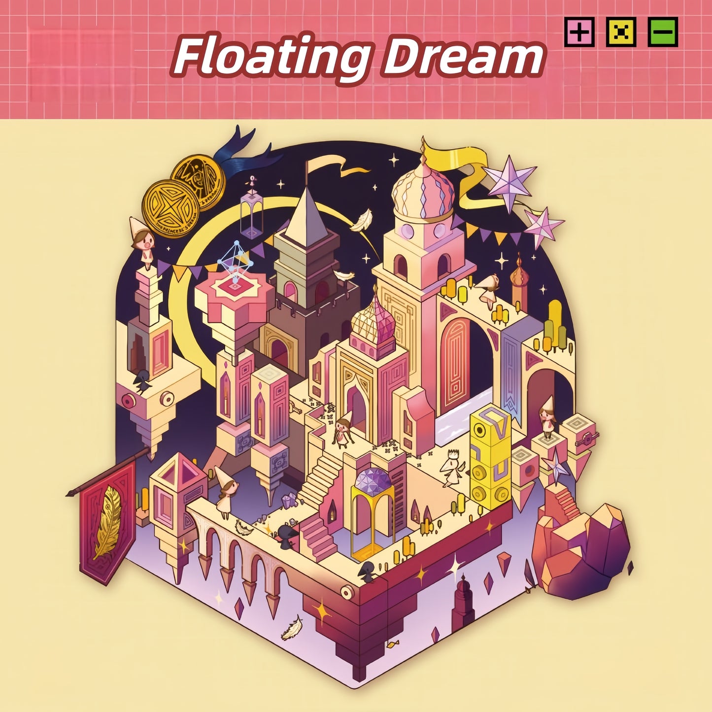 Brave Exploration 3D Sticker | 4 Cute Miniature Scenes