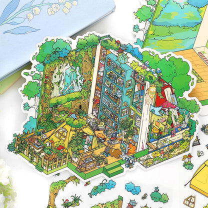 My Home 3D Sticker | 4 Cute Miniature Scenes