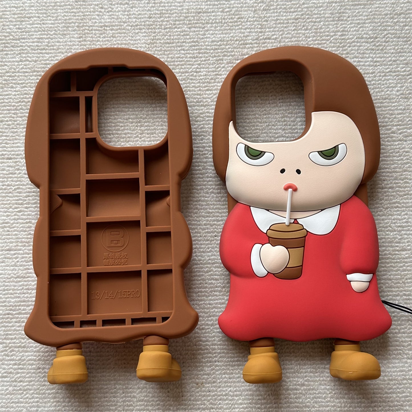 Angry Little Girl Silicone Phone Case