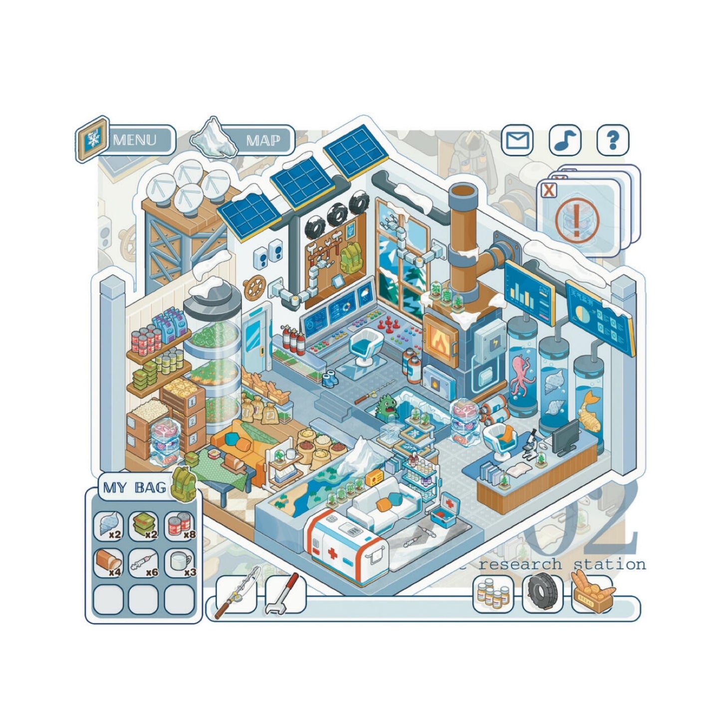 Life Game Series 3D Sticker | 3 Cute Miniature Scenes