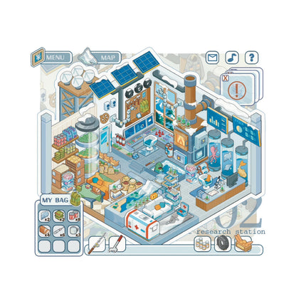 Life Game Series 3D Sticker | 3 Cute Miniature Scenes