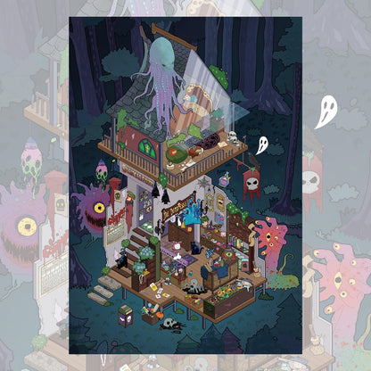 Cthulhu Cabin 3D Sticker