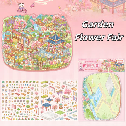 Fair Anthology 3D Sticker | 4 Cute Miniature Scenes