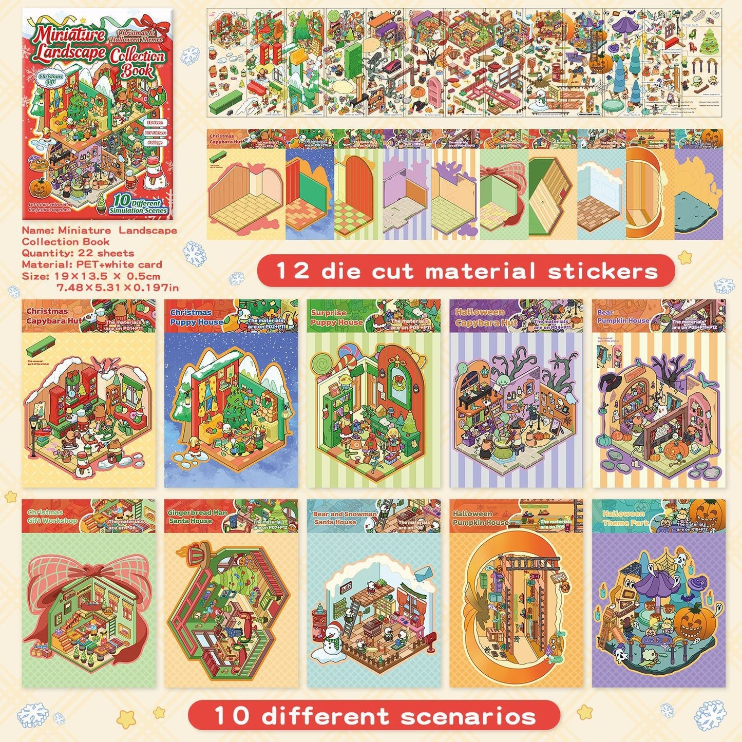 Christmas Series 3D Sticker Book