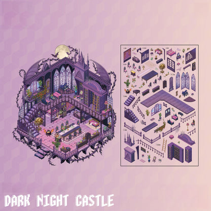 Wonderland 3D Sticker | 4 Cute Miniature Scenes