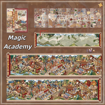 Magic Invitation 3D Sticker | 2 Cute Miniature Scenes