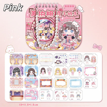 Dress Up Bracelet Notebook 3D Sticker Book