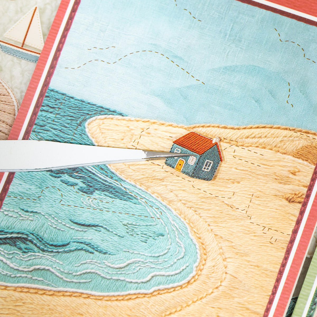 Embroidered Journey 3D Sticker Book