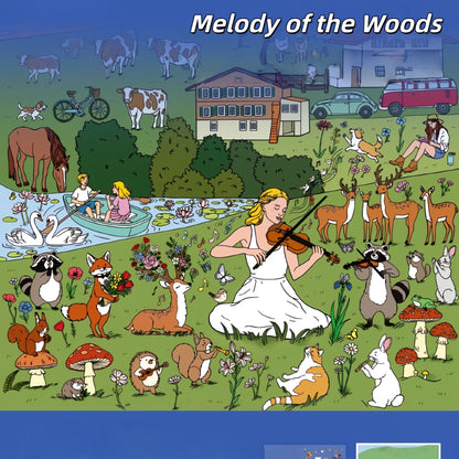 Wild Whimsy Journal 3D Sticker | 3 Cute Miniature Scenes