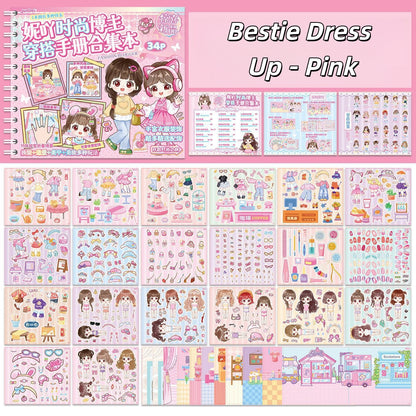 Bestie Dress Up 3D Sticker Book