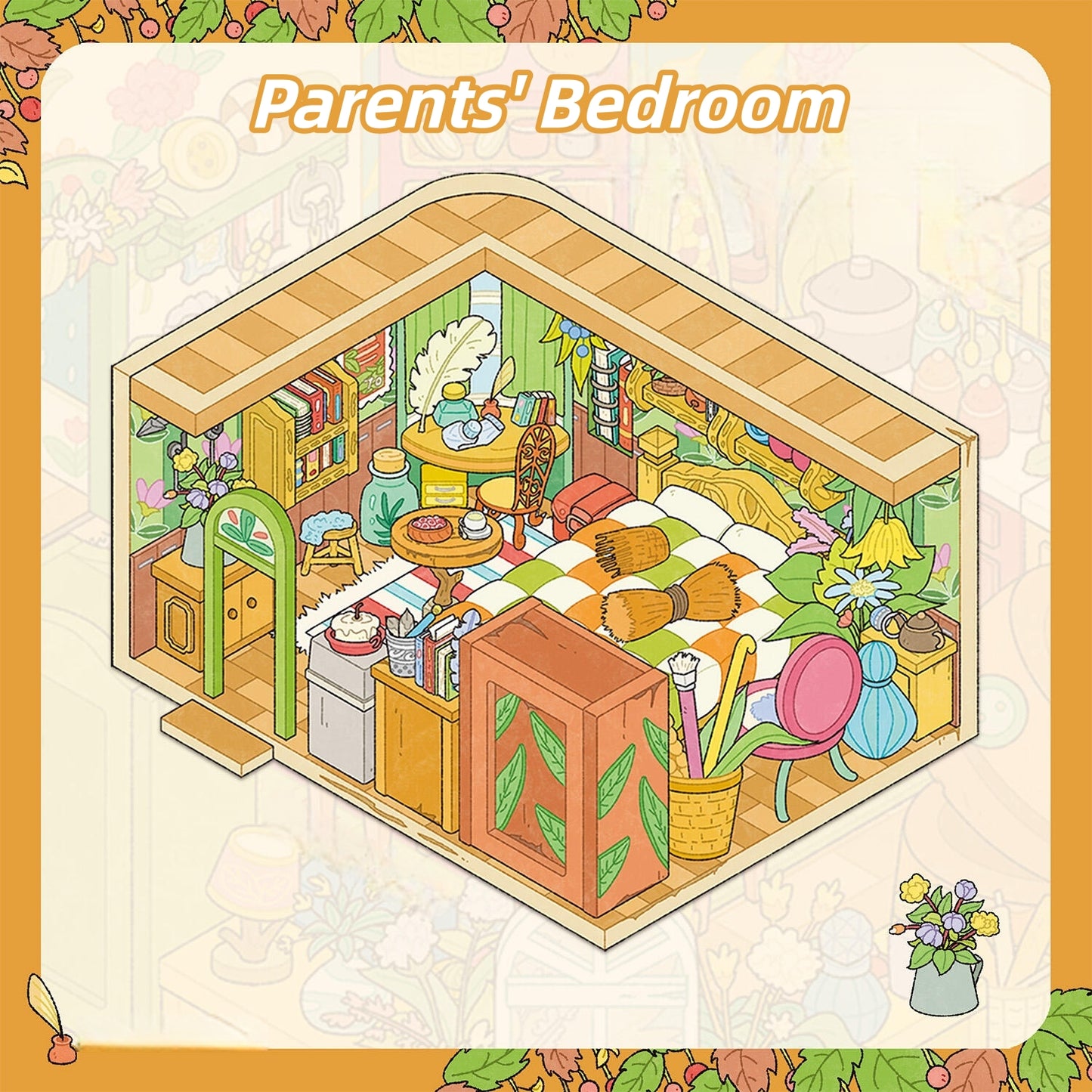 Arrietty's Home 3D Sticker | 3 Cute Miniature Scenes