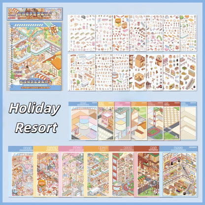 Holiday Leisure 3D Sticker Book