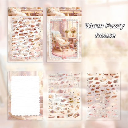 Fuzzy Bazaar Puzzle 3D Sticker | 3 Cute Miniature Scenes