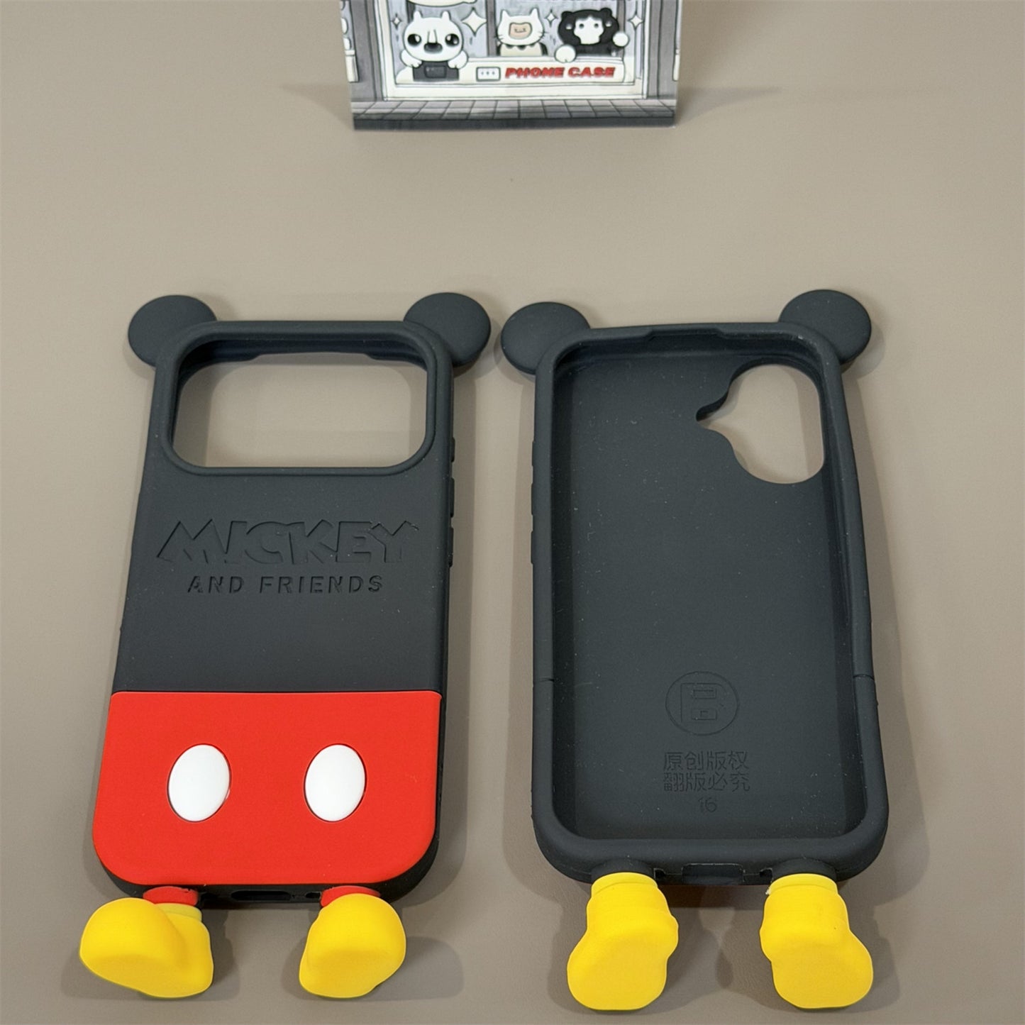 Classic Mouse Back Design Silicone Phone Case