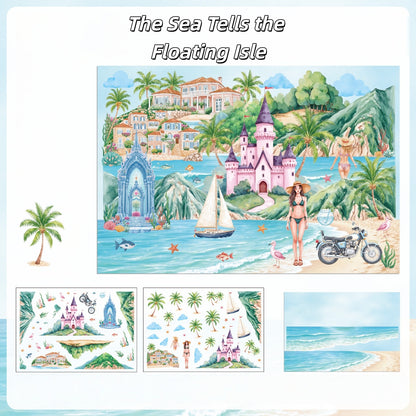 Scenery and Beauty 3D Sticker | 4 Cute Miniature Scene