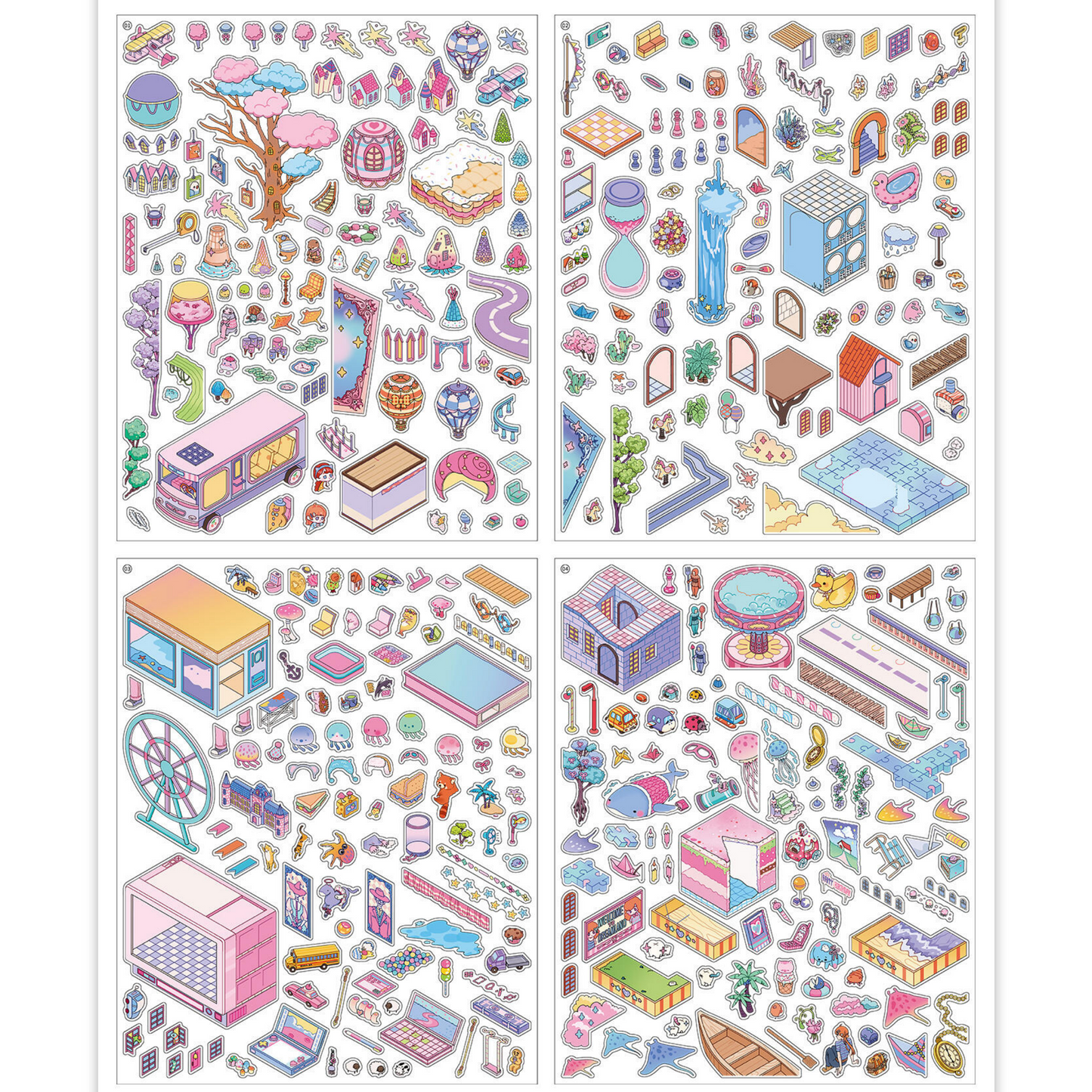 Fantasy City 3D Sticker