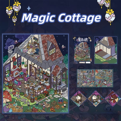 Varied Life 3D Sticker | 6 Cute Miniature Scenes