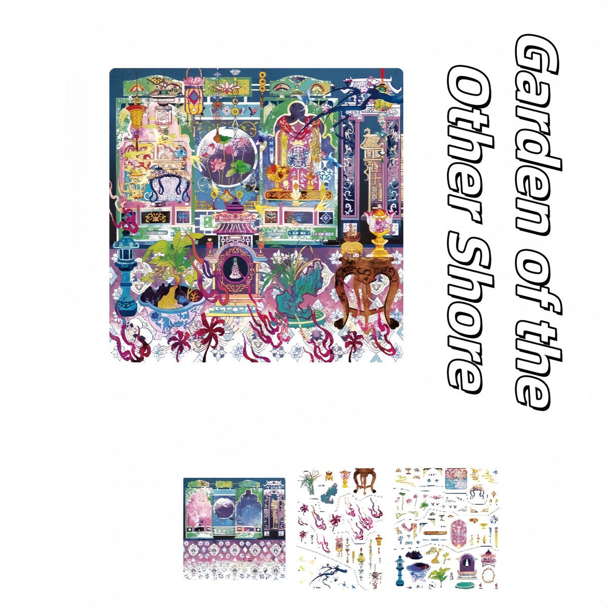 Zhongyuan Festival Series 3D Sticker | 2 Cute Miniature Scenes