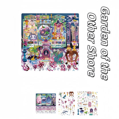 Zhongyuan Festival Series 3D Sticker | 2 Cute Miniature Scenes