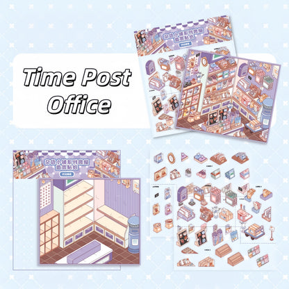 General Store 3D Sticker | 6 Cute Miniature Scenes