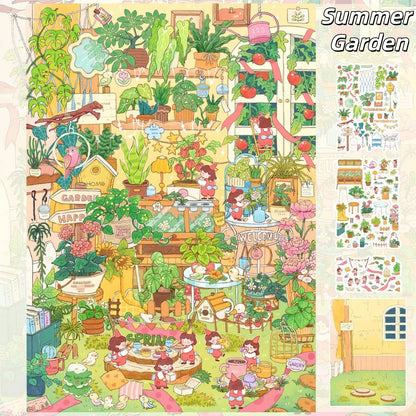My Summer 3D Sticker | 3 Cute Miniature Scenes