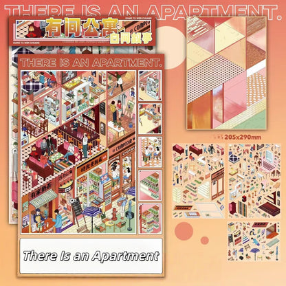 Urban Footnotes 3D Sticker | 2 Cute Miniature Scenes