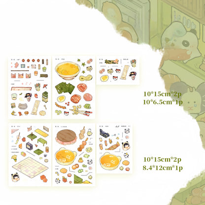 Japanese Food 3D Sticker | 4 Cute Miniature Scenes