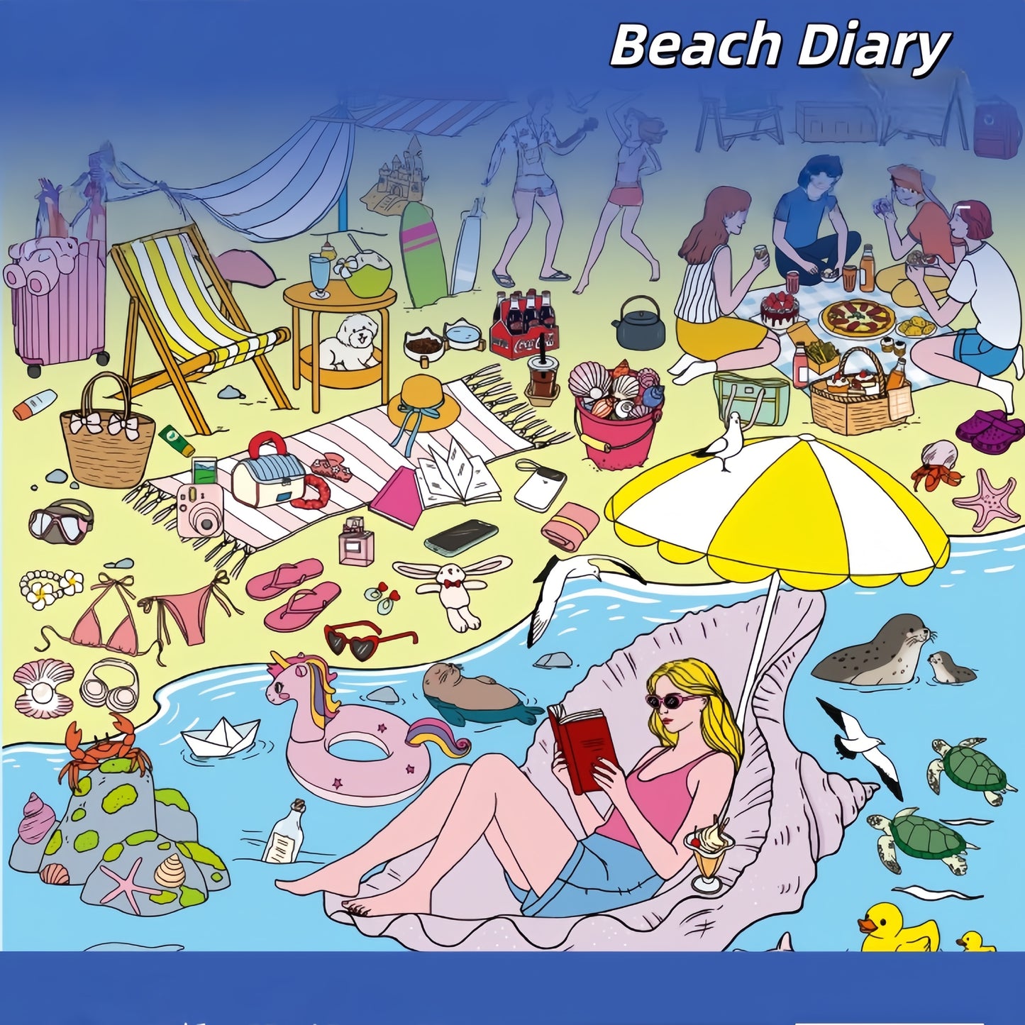 Wild Whimsy Journal 3D Sticker | 3 Cute Miniature Scenes