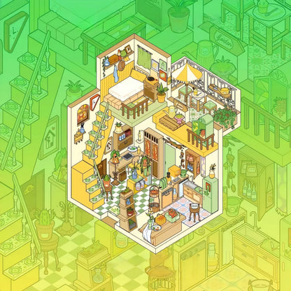 Simulation Management 3D Sticker | 4 Cute Miniature Scenes