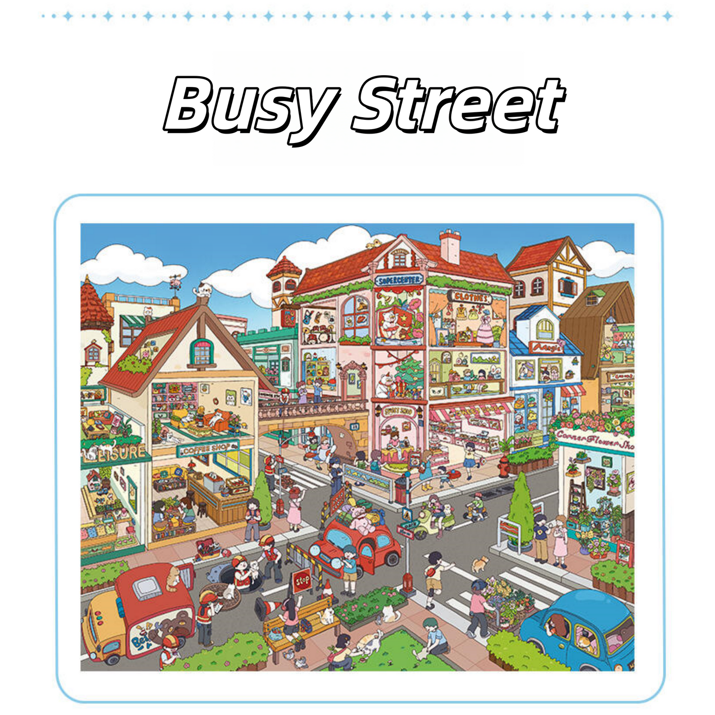 Scenes of Life 3D Sticker | 5 Cute Miniature Scenes
