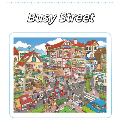 Scenes of Life 3D Sticker | 5 Cute Miniature Scenes