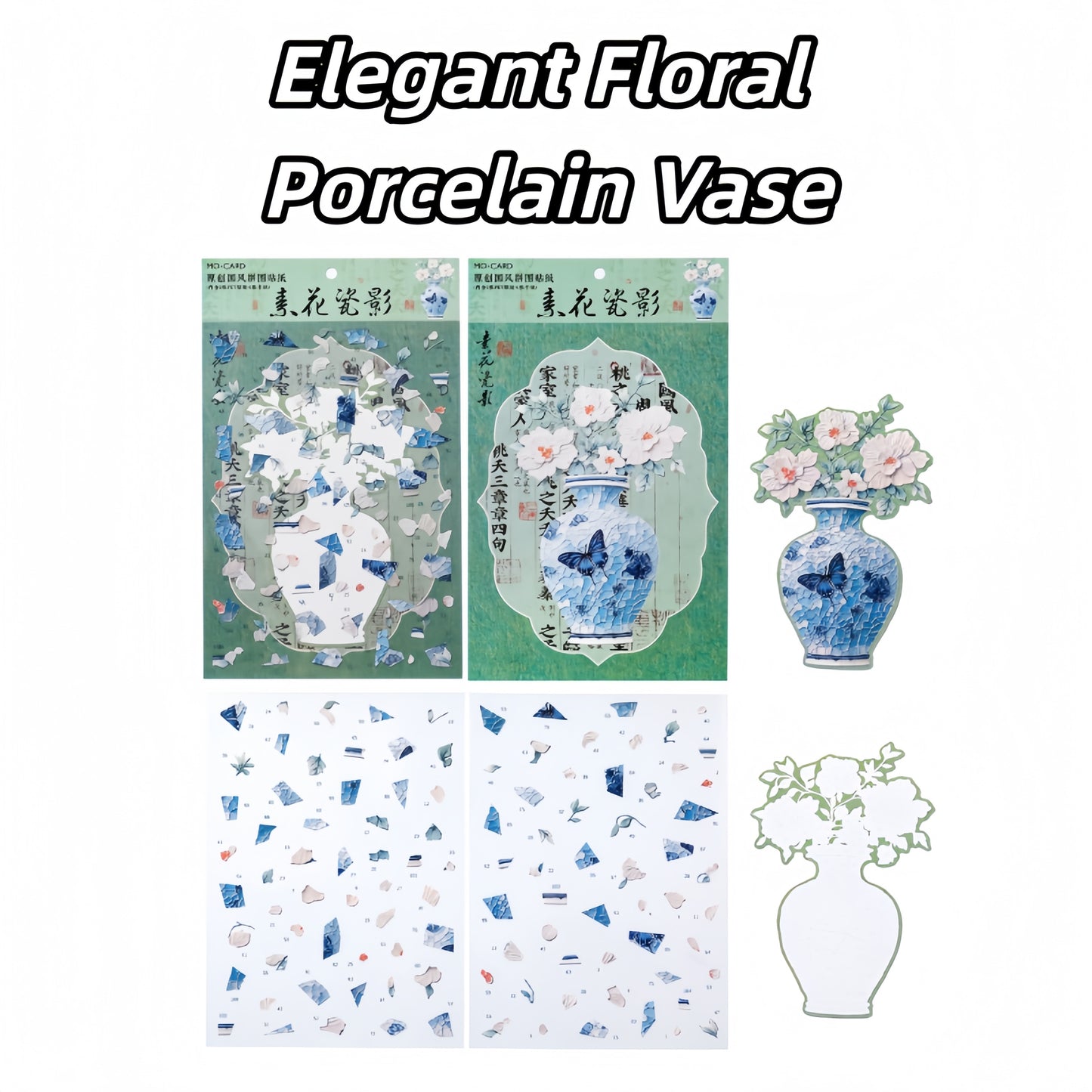 Antique Restoration 3D Sticker | 4 Cute Miniature Scenes