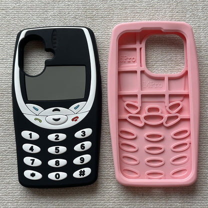 Vintage 3D Button Nokia Silicone Phone Case