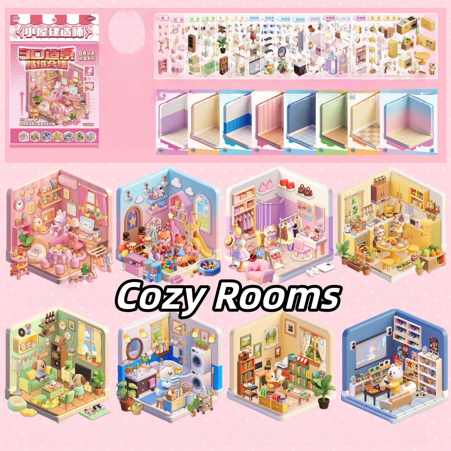 Tiny Animal Wonders 3D Sticker Book