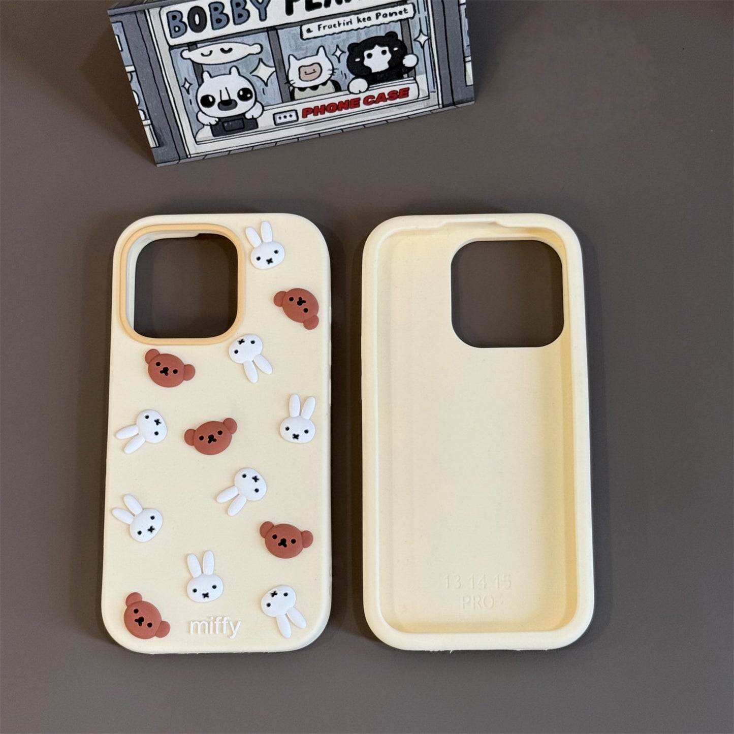 Bear and Bunny Silicone Phone Case