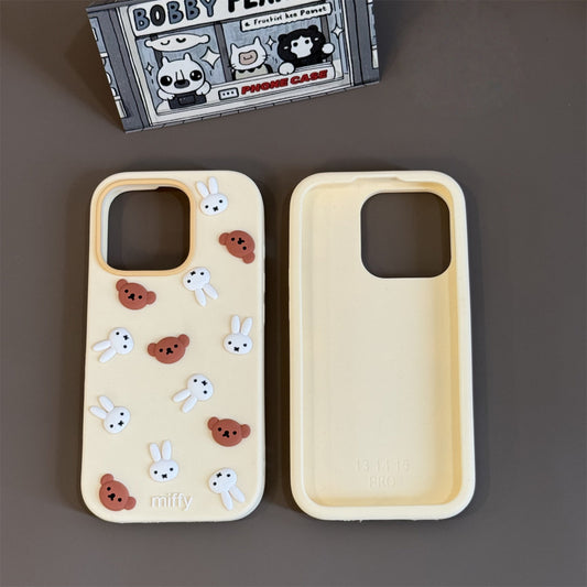 Bear and Bunny Silicone Phone Case