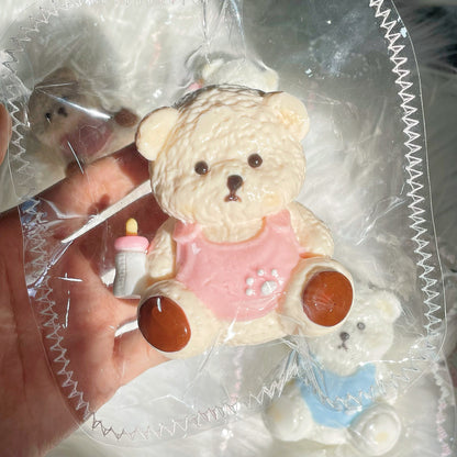 Pink Sitting Lina Bear Squishy
