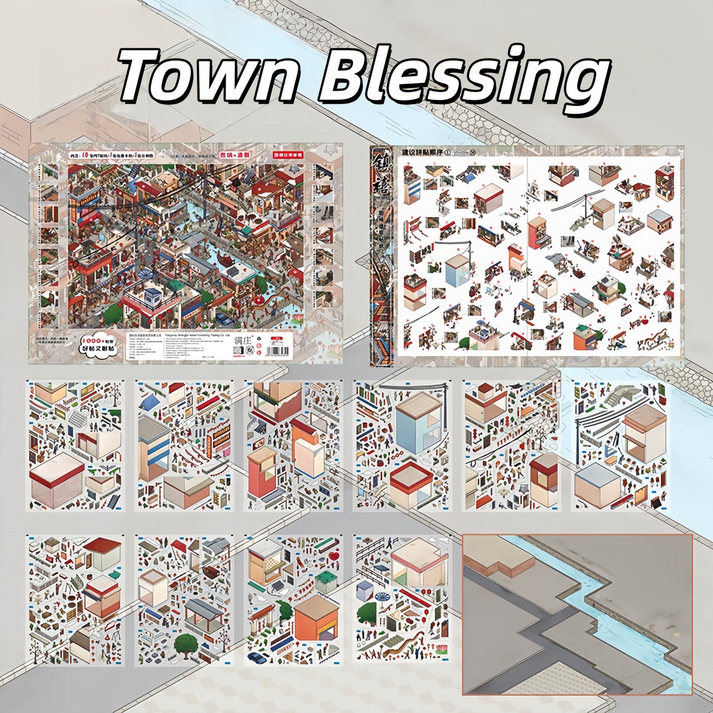 Little Journeys 3D Sticker | 3 Cute Miniature Scenes