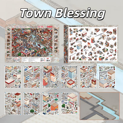 Little Journeys 3D Sticker | 3 Cute Miniature Scenes