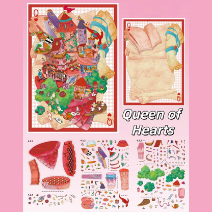 Ace Alice 3D Sticker | 4 Cute Miniature Scenes