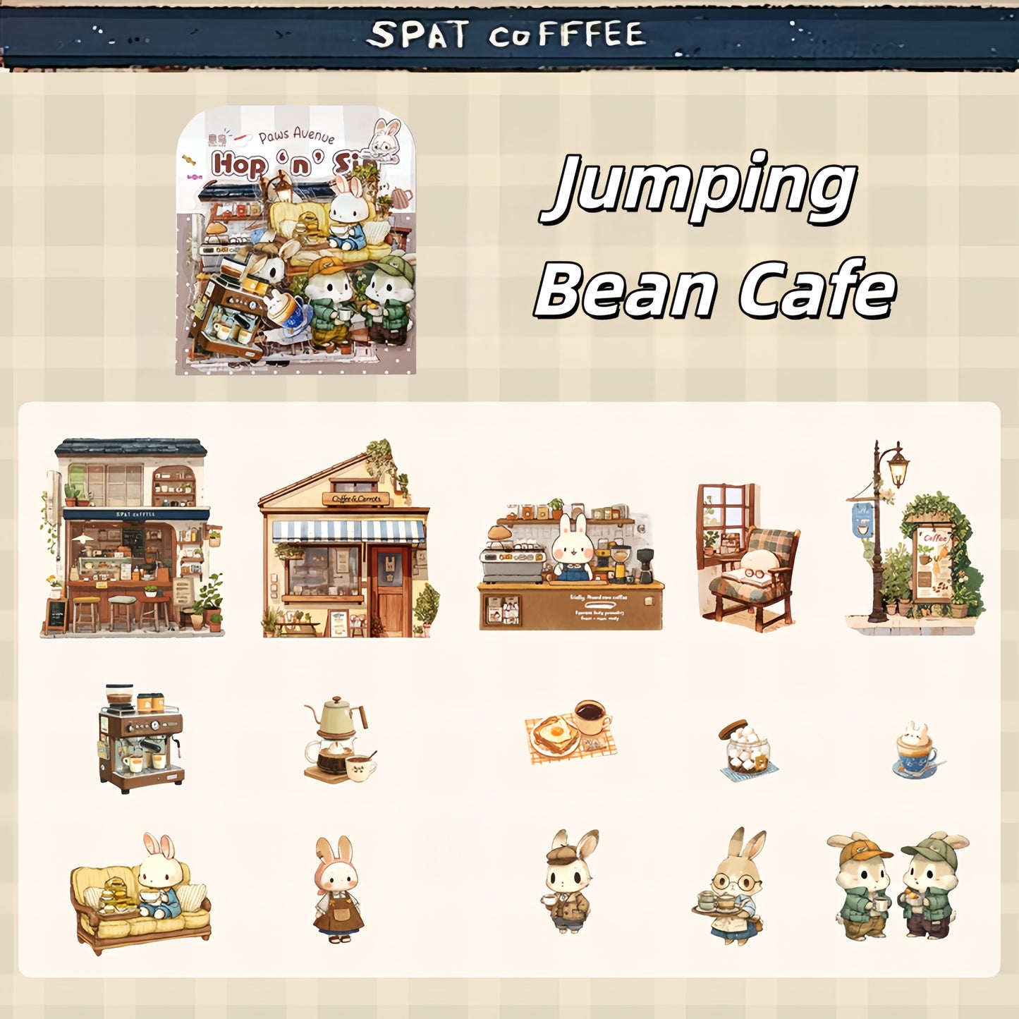 Paws Avenue 3D Sticker | 6 Cute Miniature Scenes
