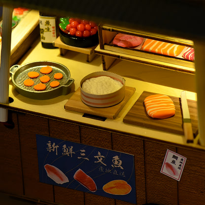 Sushi Bar DIY Miniature House - English Instructions