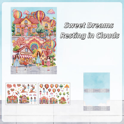 Dream Containment 3D Sticker | 4 Cute Miniature Scenes