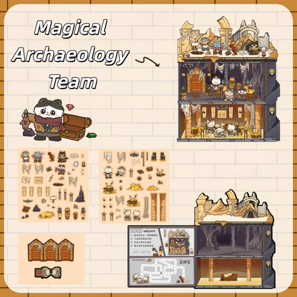 Explorers‘ Guild 3D Sticker | 4 Cute Miniature Scenes