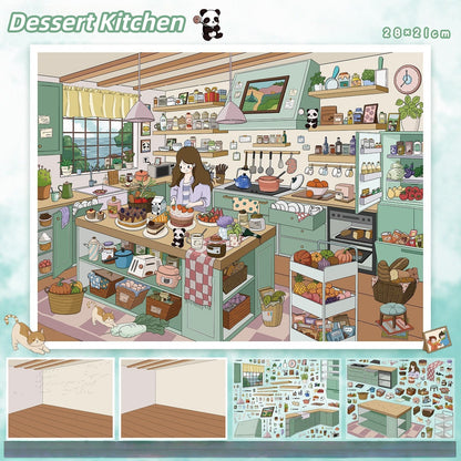Everyday Sweet 3D Sticker | 2 Cute Miniature Scenes