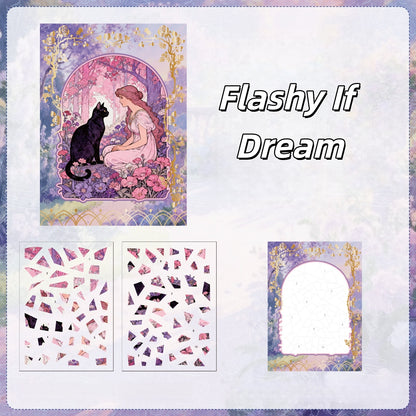 Shrine Glow 3D Sticker | 4 Cute Miniature Scene
