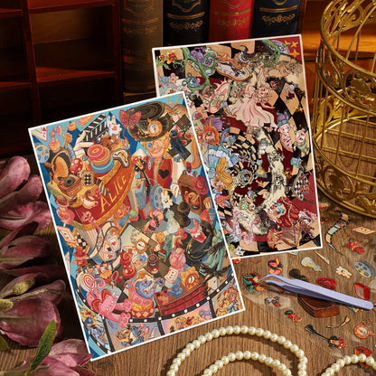 Alice's Adventure 3D Sticker | 3 Cute Miniature Scenes