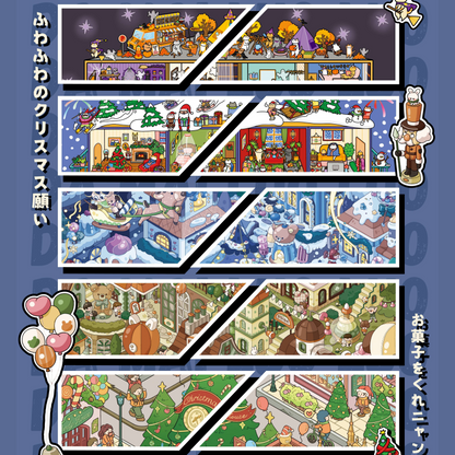 Festival Season 3D Sticker | 5 Cute Miniature Scenes